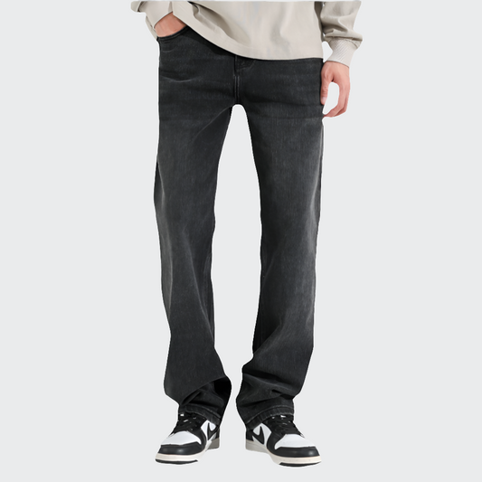 Schwarze Baggy Fit Jeans