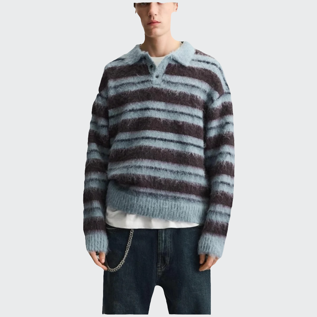 Strick-Poloshirt