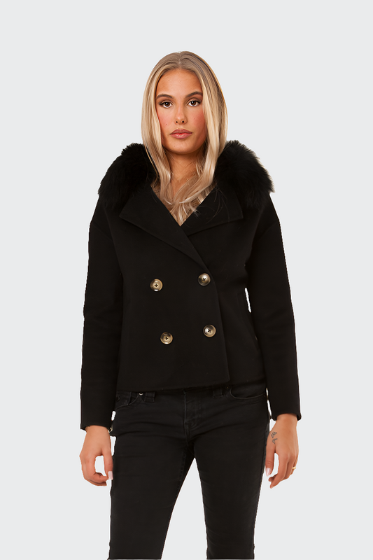 Double Button Cashmere Coat