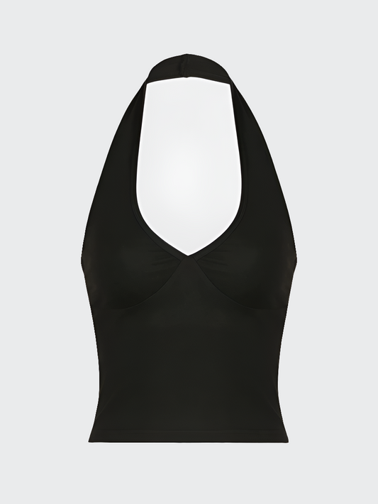 Top mit tiefem V-Ausschnitt