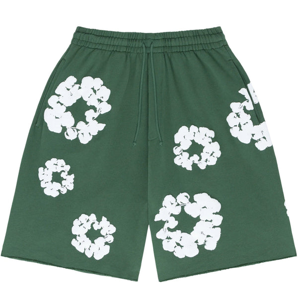 Flower Shorts Green