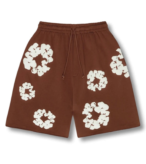 Flower Shorts Brown