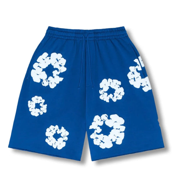 Flower Shorts Blue