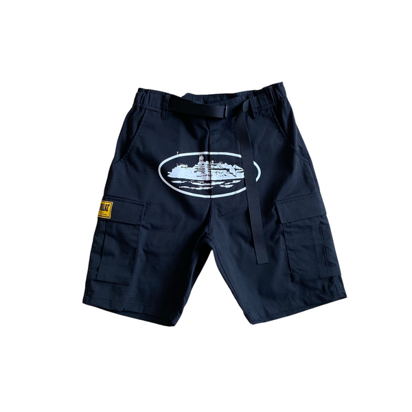 Alcatraz Cargo Shorts Black