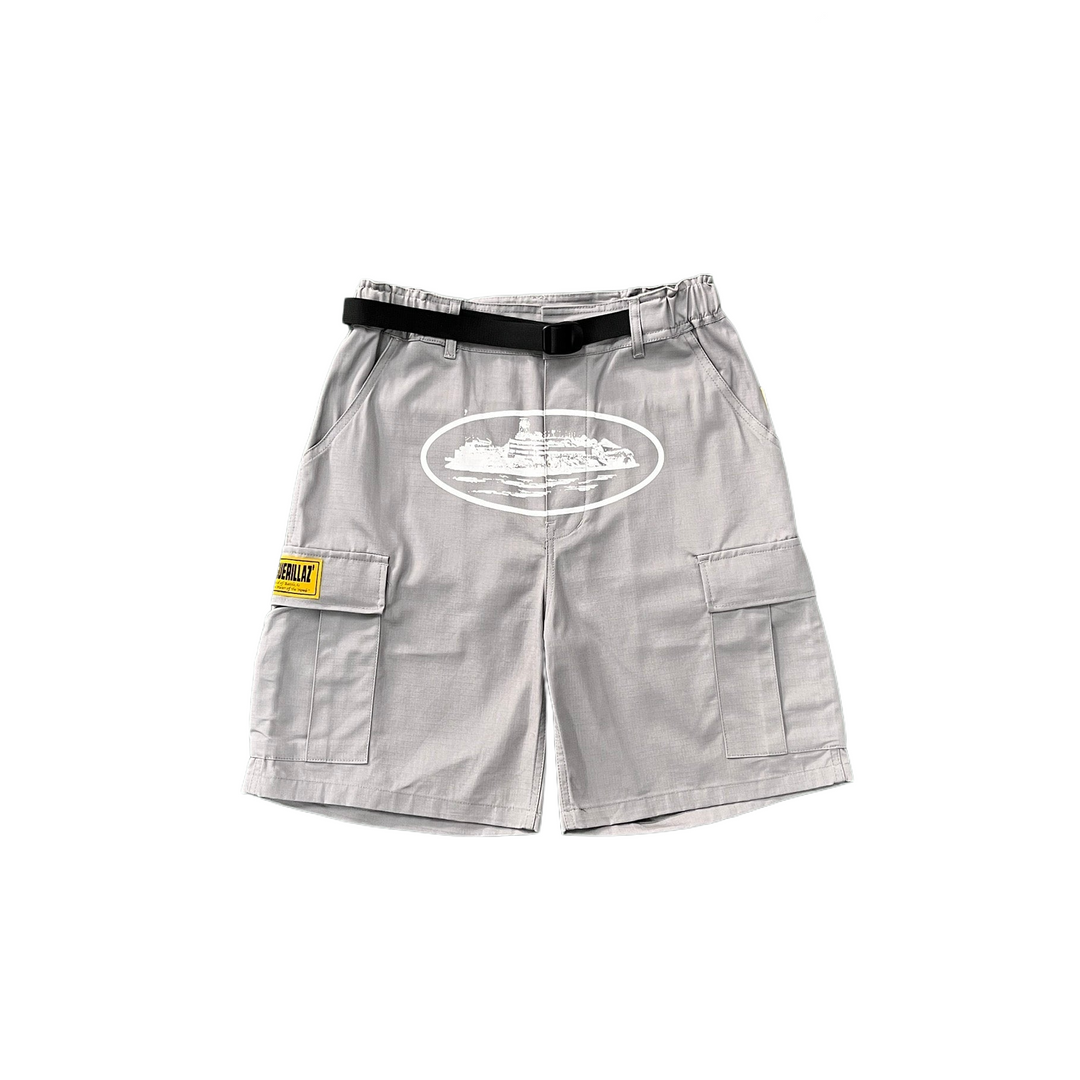 Alcatraz Cargo Shorts Grey
